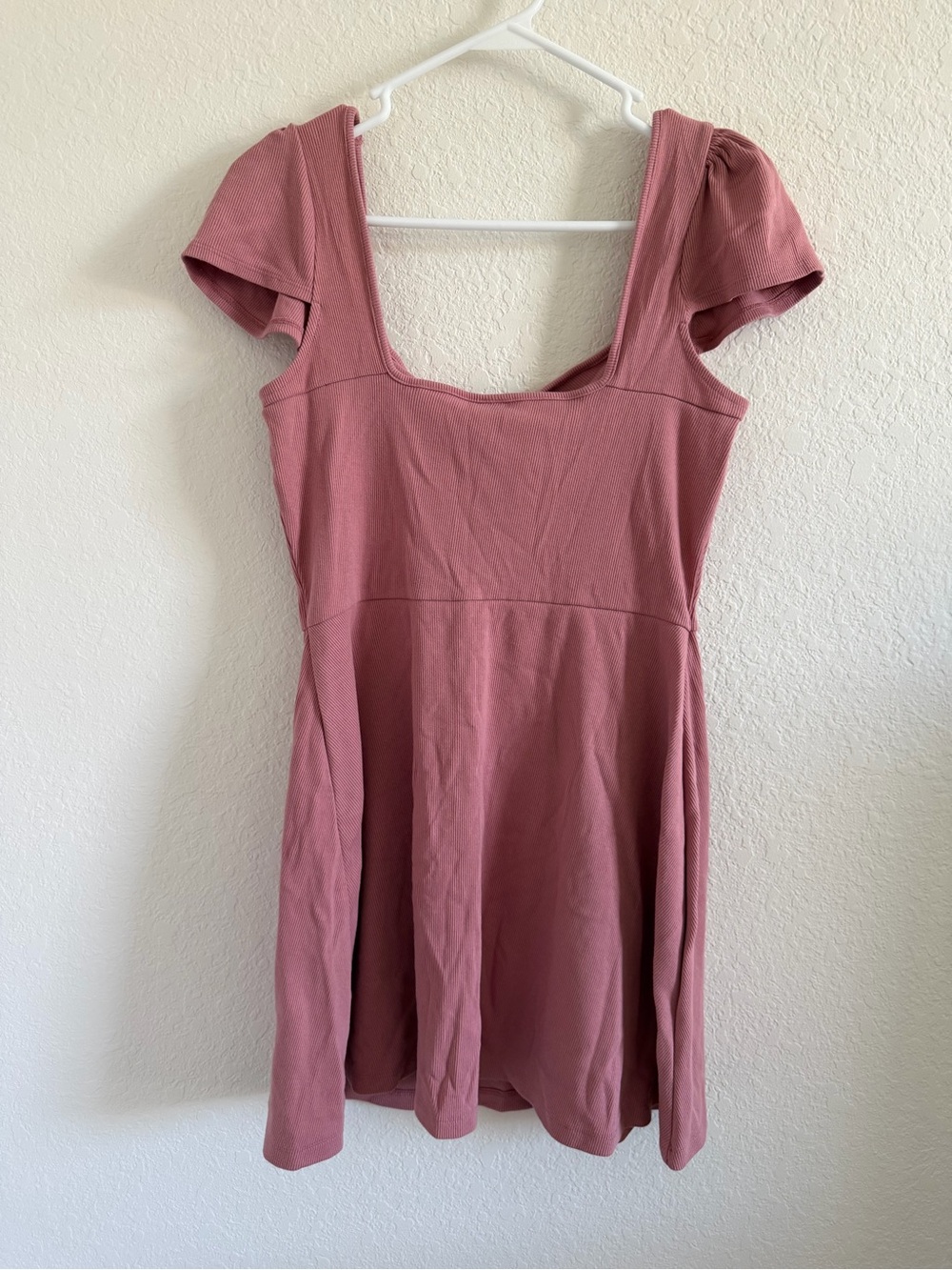 wild fable Dusty Rose Square-Neck Mini Dress - Picture 3 of 3